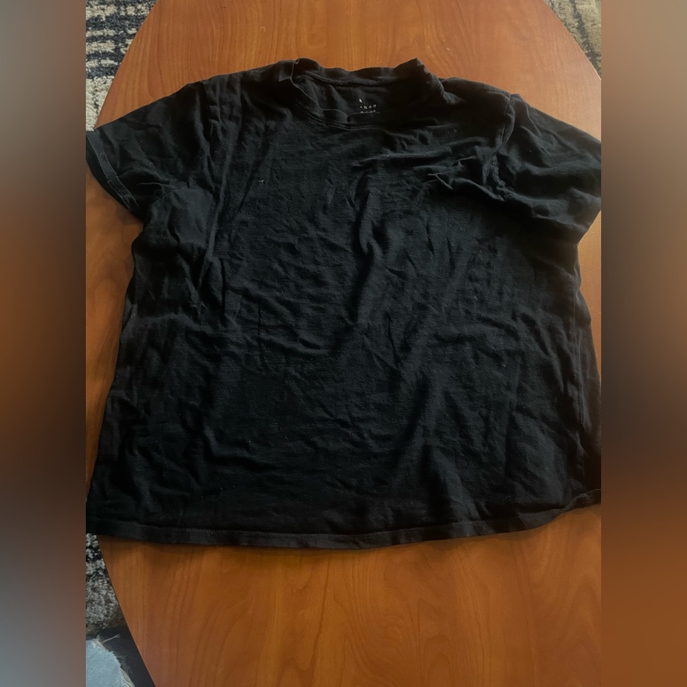 a new day Black Crew Neck Tee